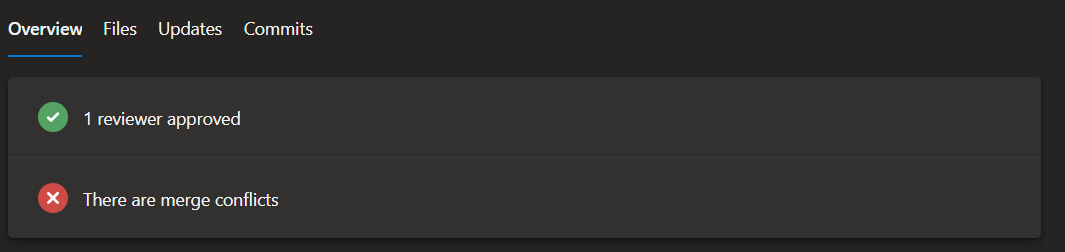 How to see the conflict file on azure devops it only show me there are ...