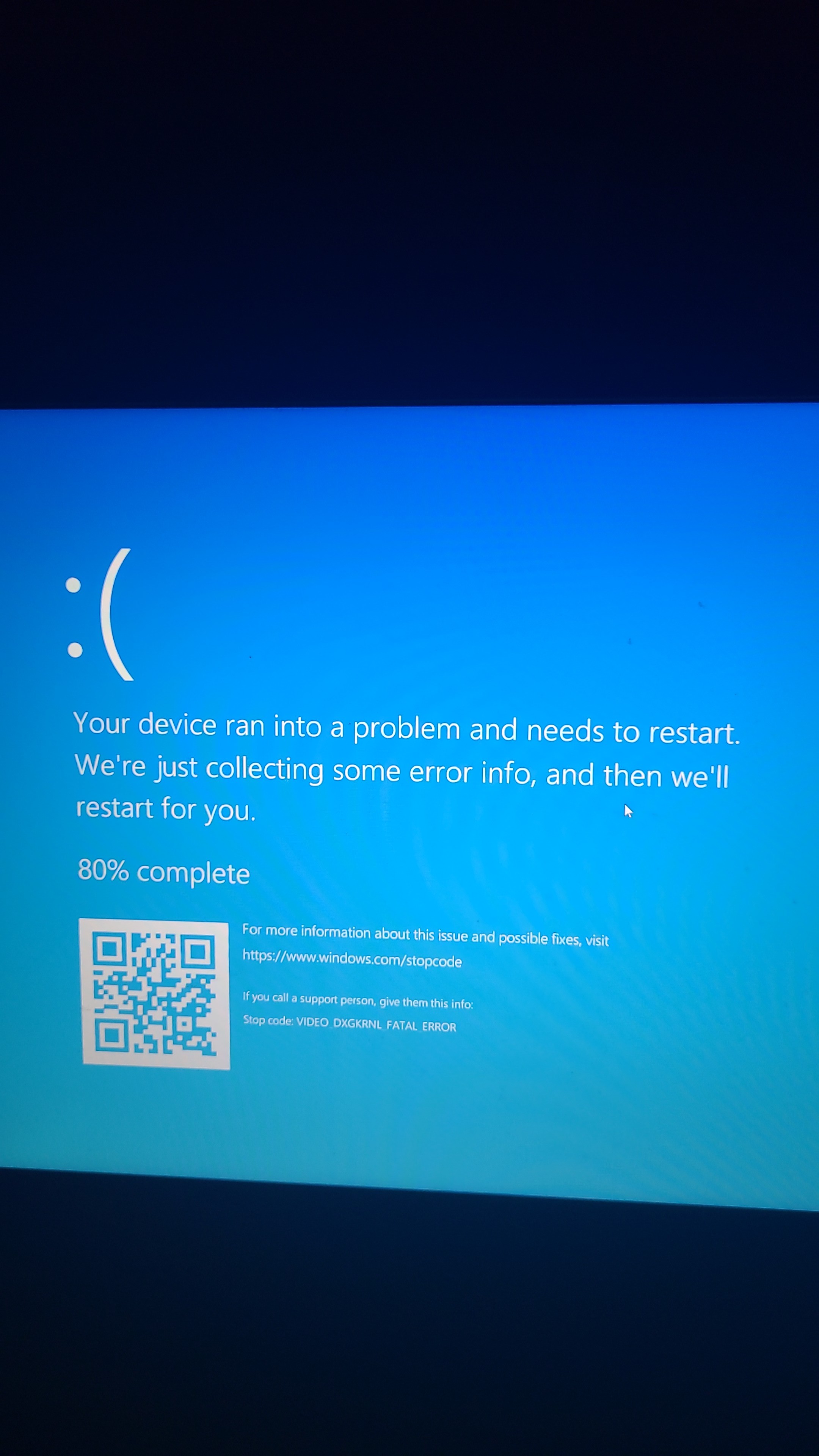 i have a problem with my laptop, i get blue screen with this error ...