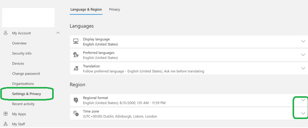 Time zone issue: outlook - Microsoft Q&A
