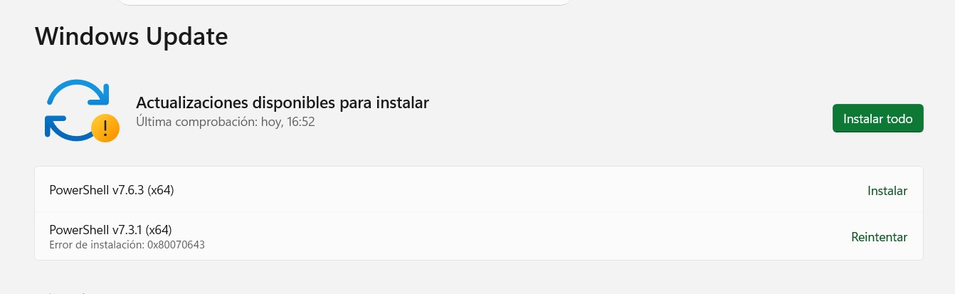 Powershell error