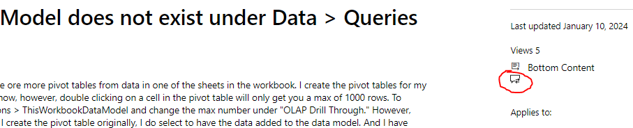 Excel 365 WorkbookDataModel does not exist under Data > Queries and ...