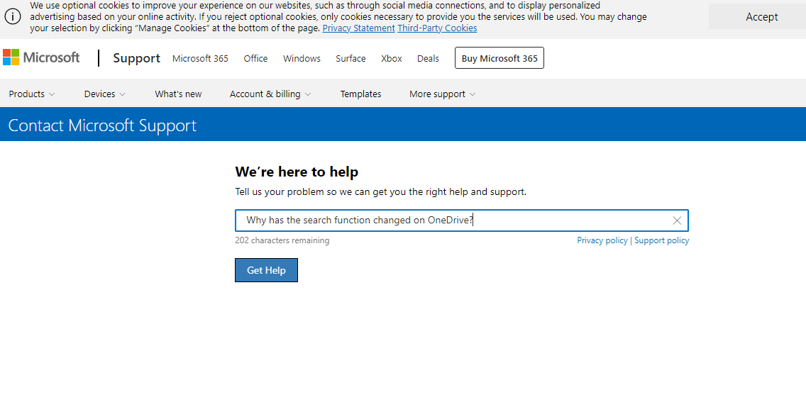 Why has the search function changed on OneDrive? - Microsoft Q&A