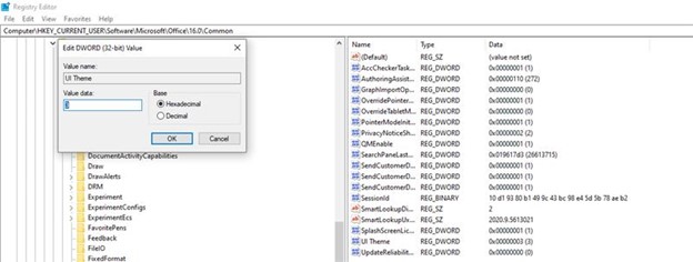 Changing theme for just one office program - Microsoft Q&A