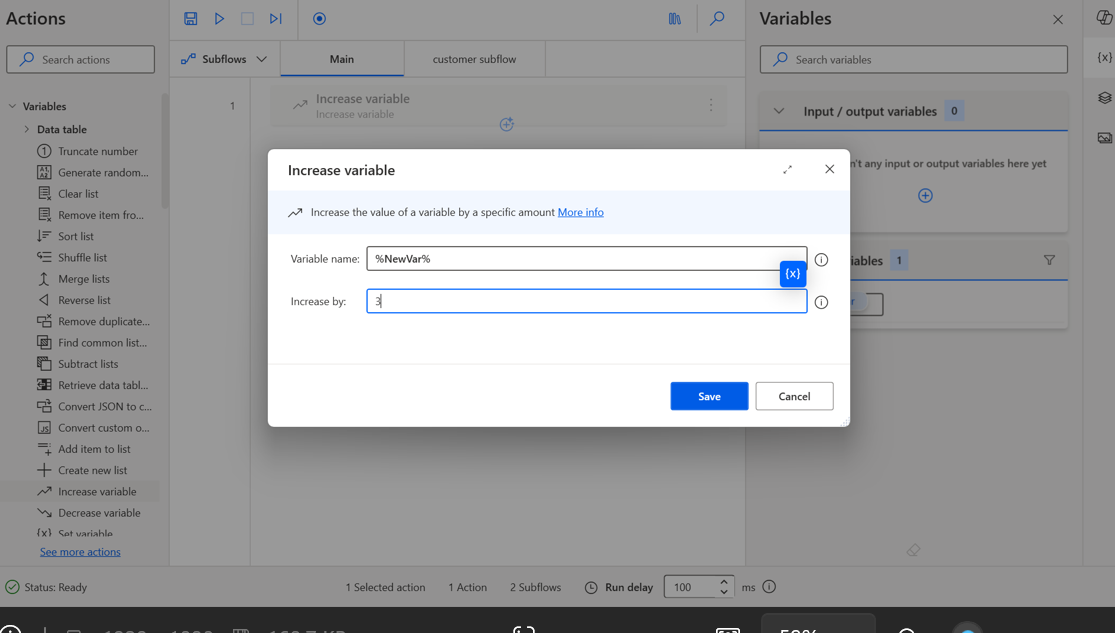 Flow variables - Main vs Subflow - Microsoft Q&A