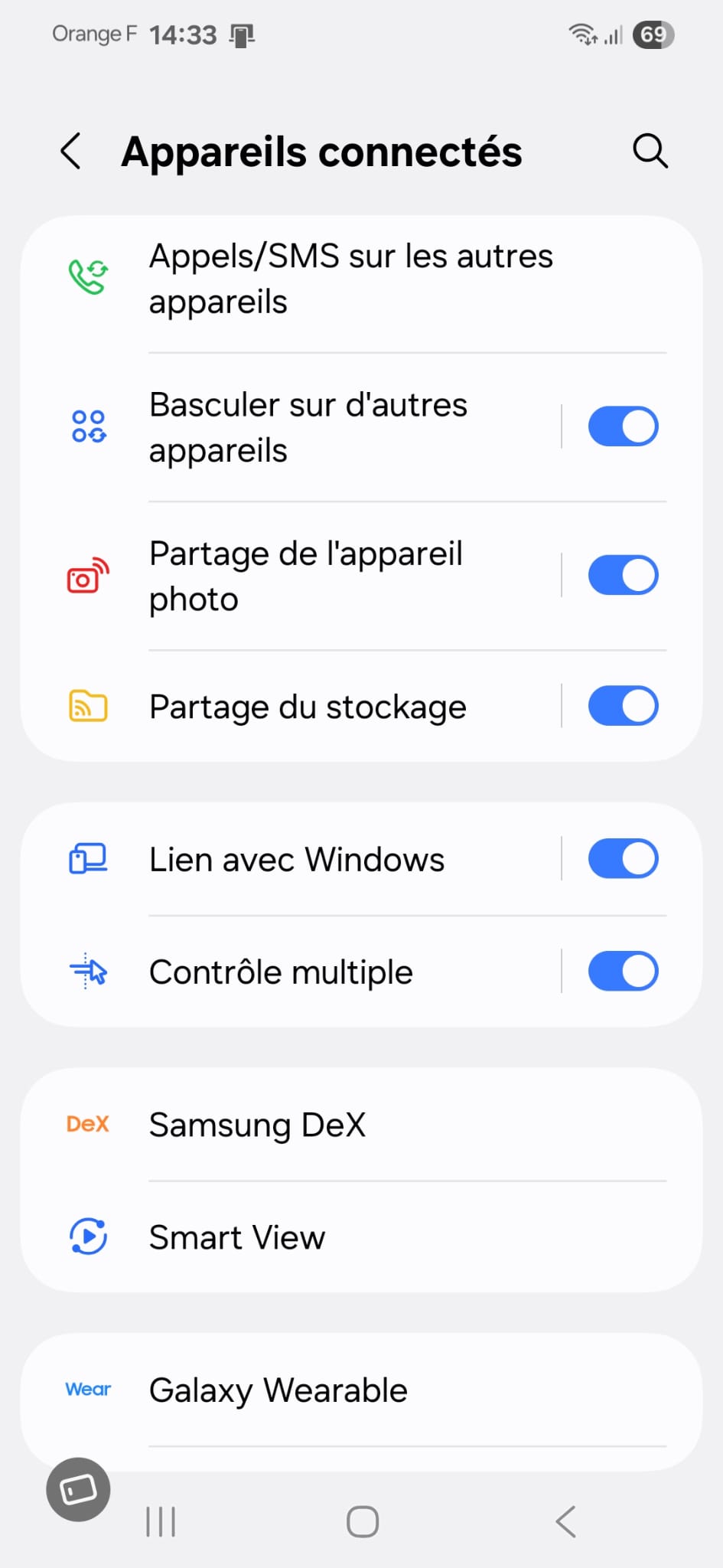 Cature écran Lien Windows