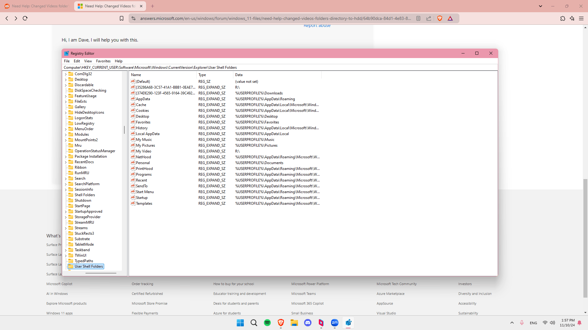 Need Help: Changed Videos folder's directory to HDD - Microsoft Q&A