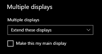 Independent screens on external display - Microsoft Q&A