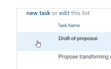 Task Tracker Strike-through in Sharepoint - Microsoft Q&A