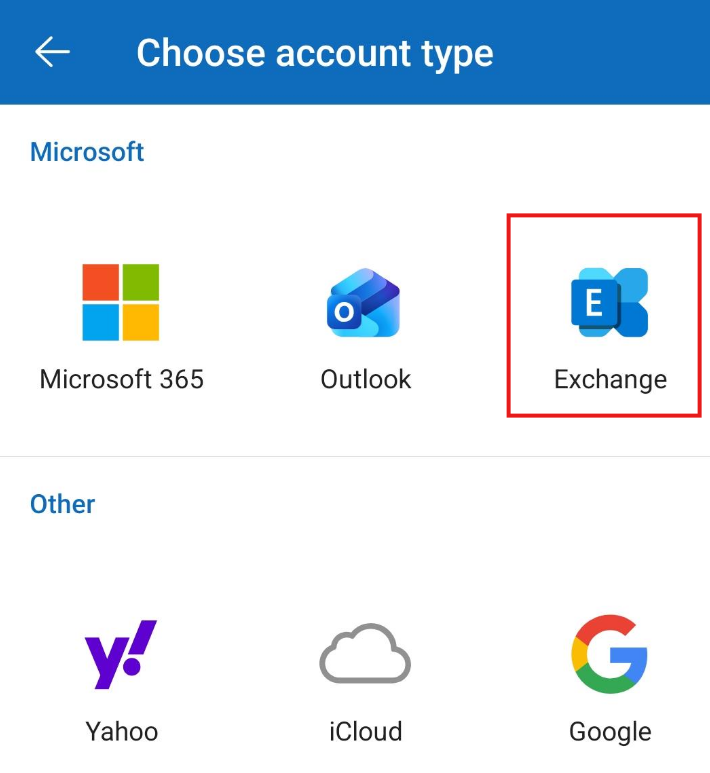 can't Exchange account on Android - Microsoft Q&A