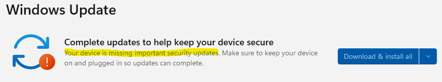 Trying to hide extensions in file explorer & issue with Windows update ...