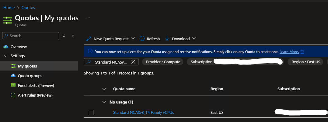 Creation of my AKS GPU node pool is failing with an ‘Insufficient vCPU ...