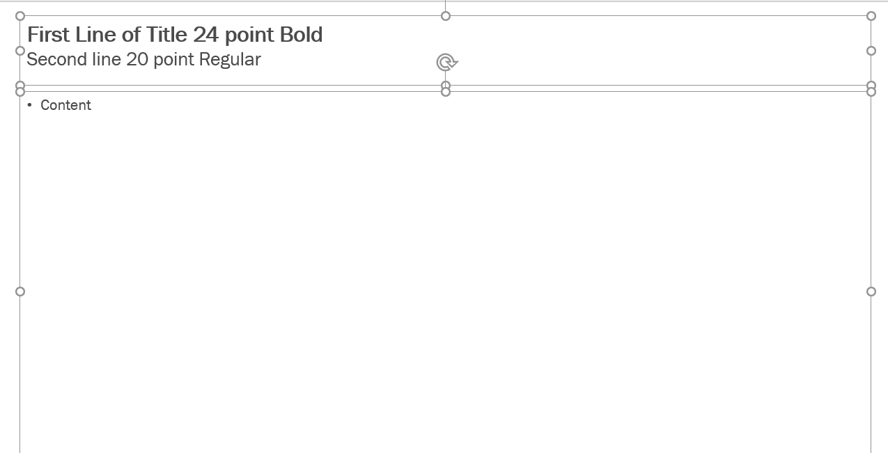 PowerPoint Title Placeholder formatting - Microsoft Q&A