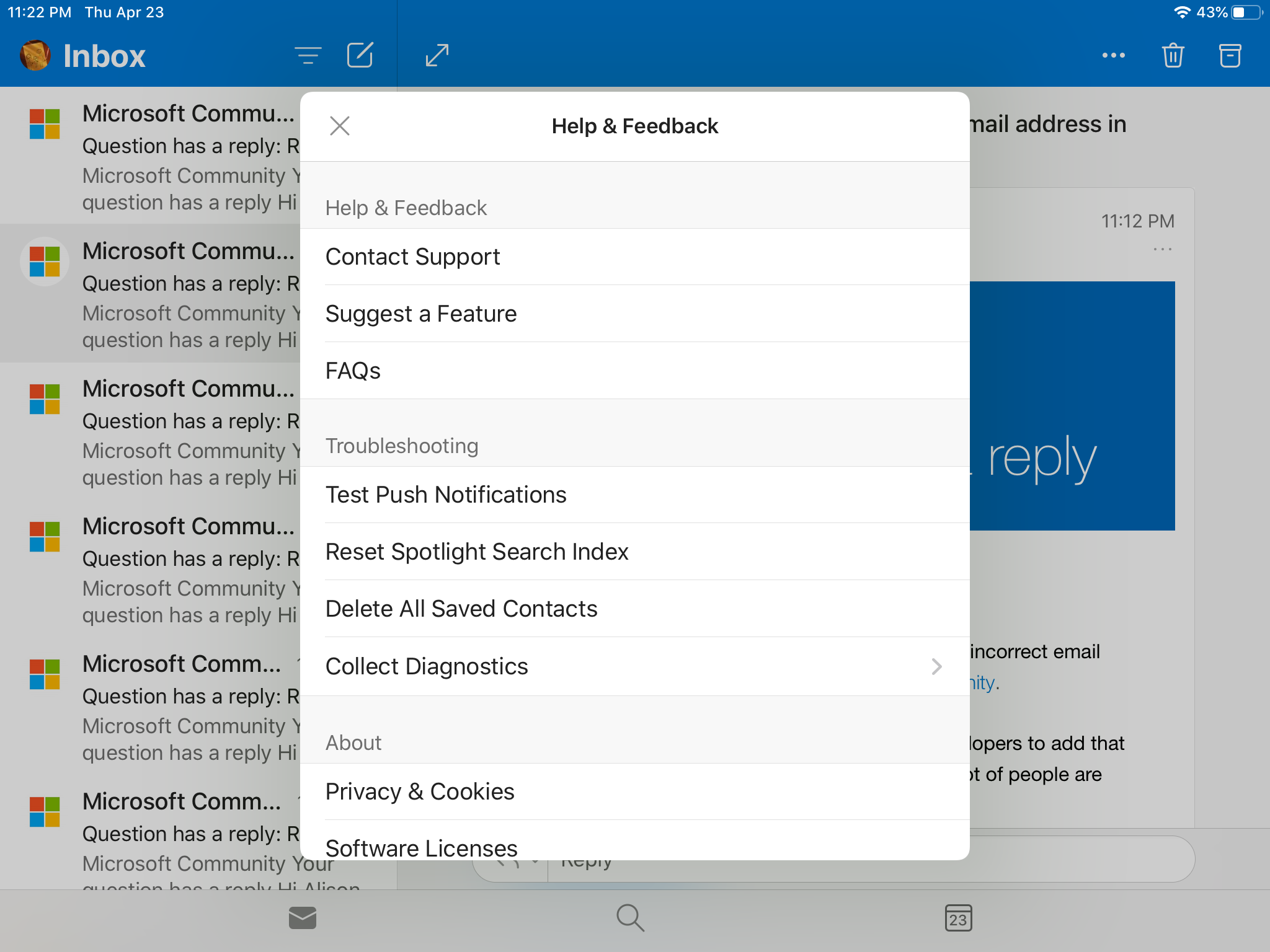 Remove an incorrect email address in Outlook mobile app - Microsoft Q&A