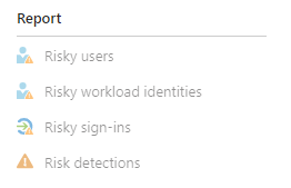 Illustration of how Microsoft Entra classifies and evaluates identity risk
