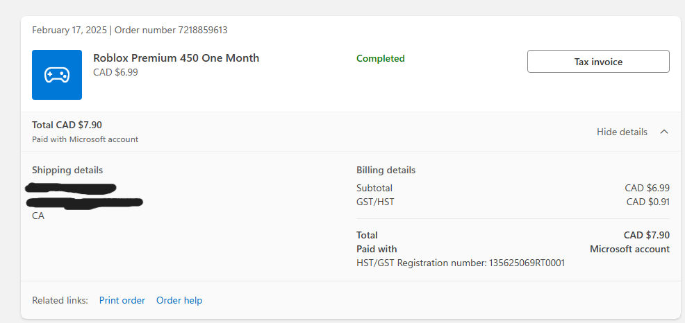 I do not receive my purchase within a Microsoft store app while using a ...
