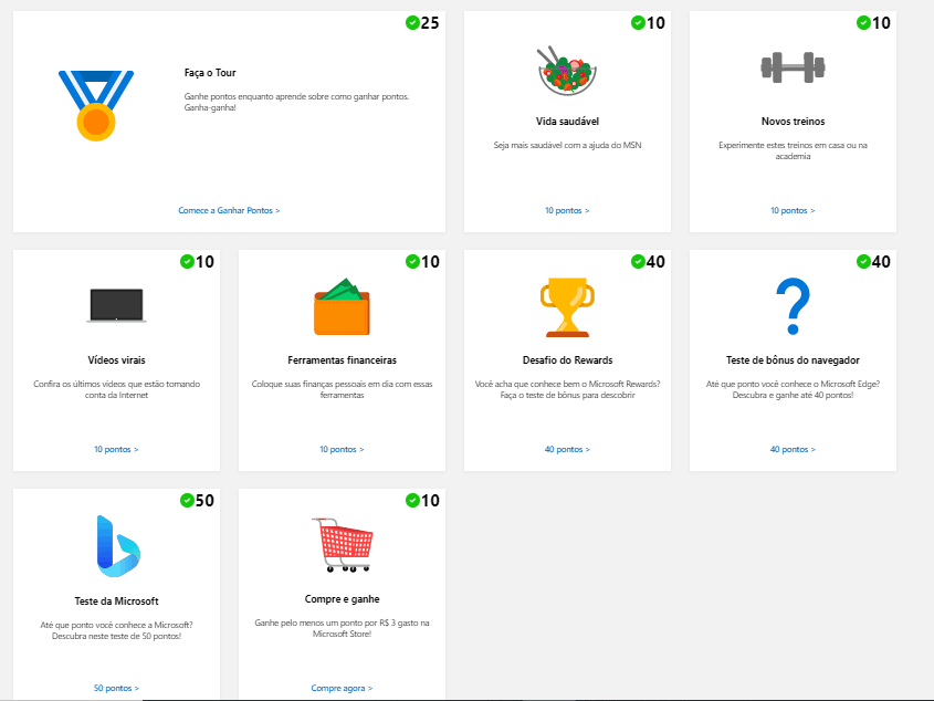 Microsoft Rewards não me dá mais desafios - Microsoft Q&A