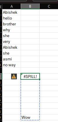 How to fix the spill error in excel just by pushing the existing data ...