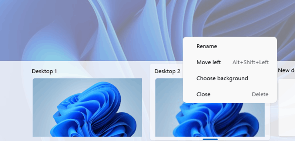 Reorder and customize Virtual Desktops - Microsoft Q&A