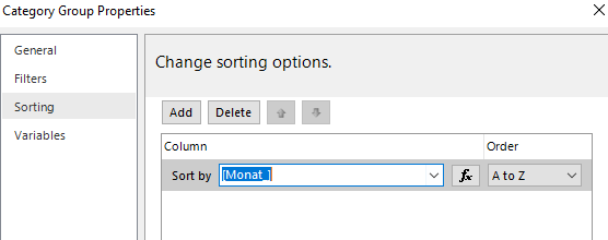 Chart in Paginated report not in order even after using sorting ...