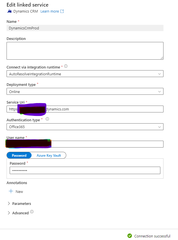 Azure Data Factory DynamicsCRM connecter suddenly fails on source side ...