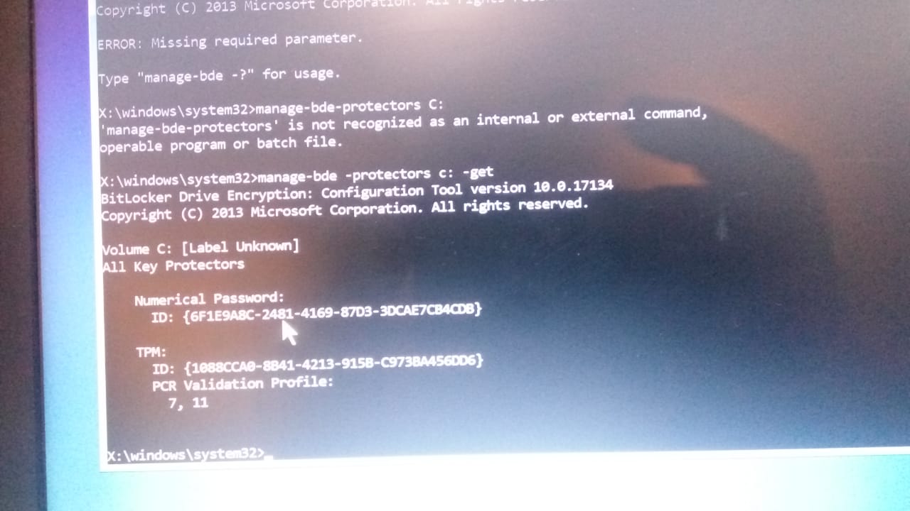 BItlocker Recovery key - Microsoft Q&A