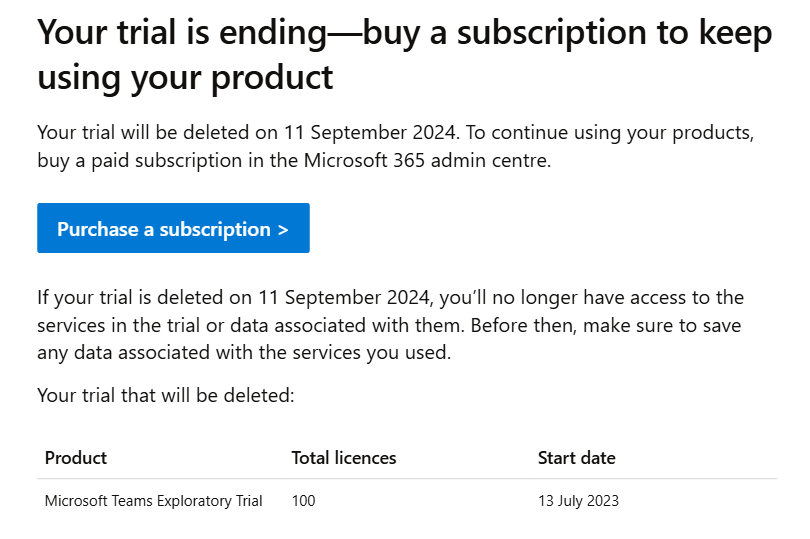 Trouble upgrading MS Teams account free trial to paid - through GoDaddy ...