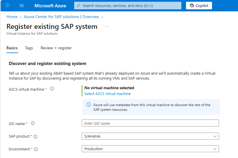 How do I add a HANA db only system to Azure Center for SAP solutions ...