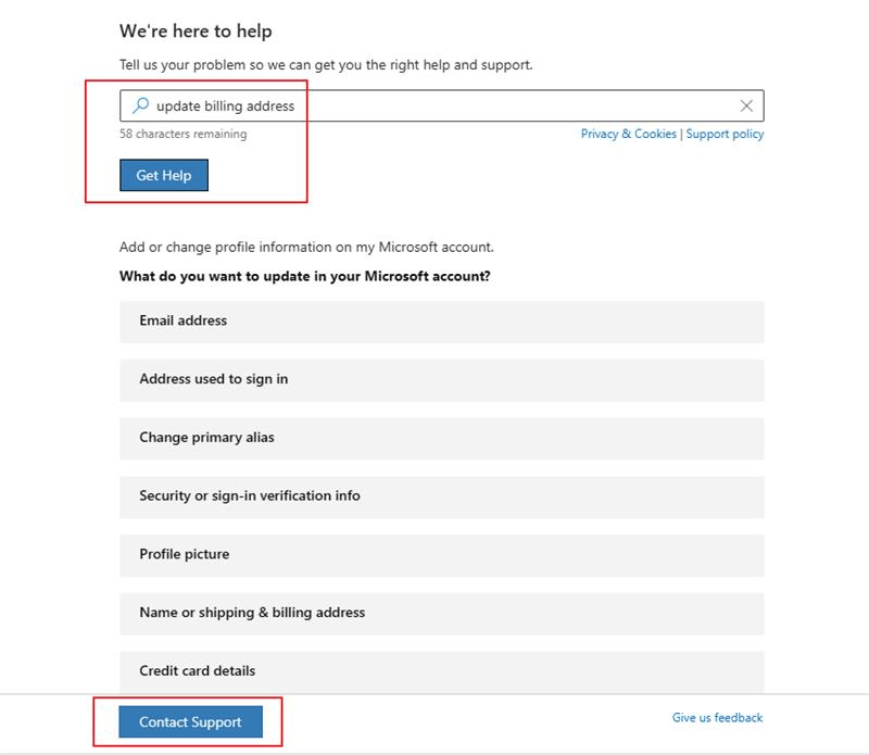 Trouble upgrading to family account - billing address issue - Microsoft Q&A