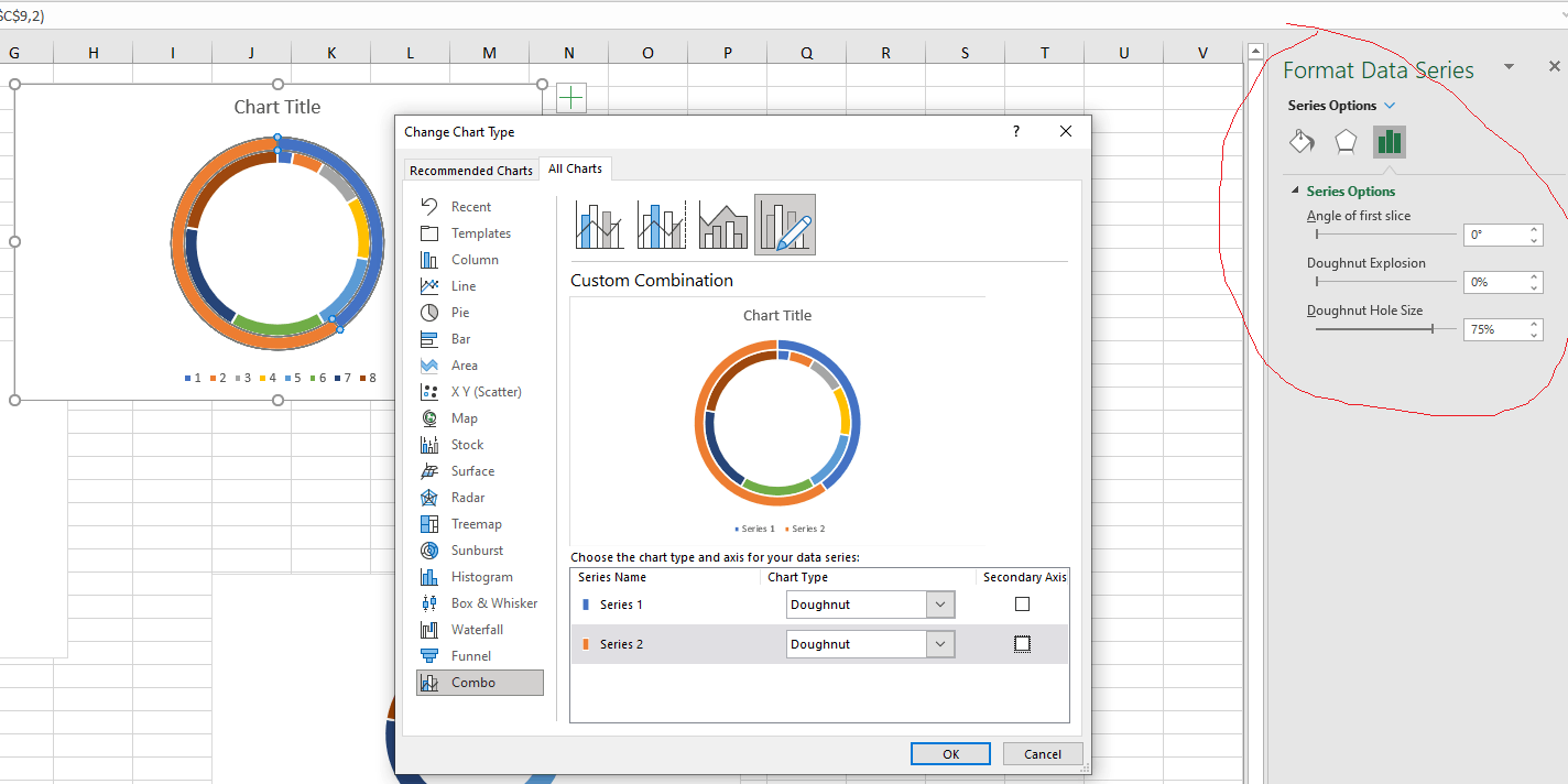 Mac Excel Version 16 - Secondary Axis for Doughnut Chart - Microsoft Q&A
