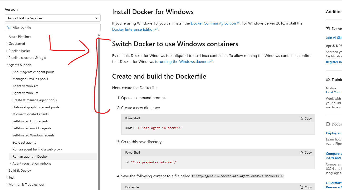 Using windows containers as agent in azure devops - Microsoft Q&A