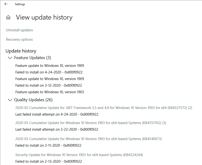 Windows Update won't complete updates on Windows 10 - Microsoft Q&A