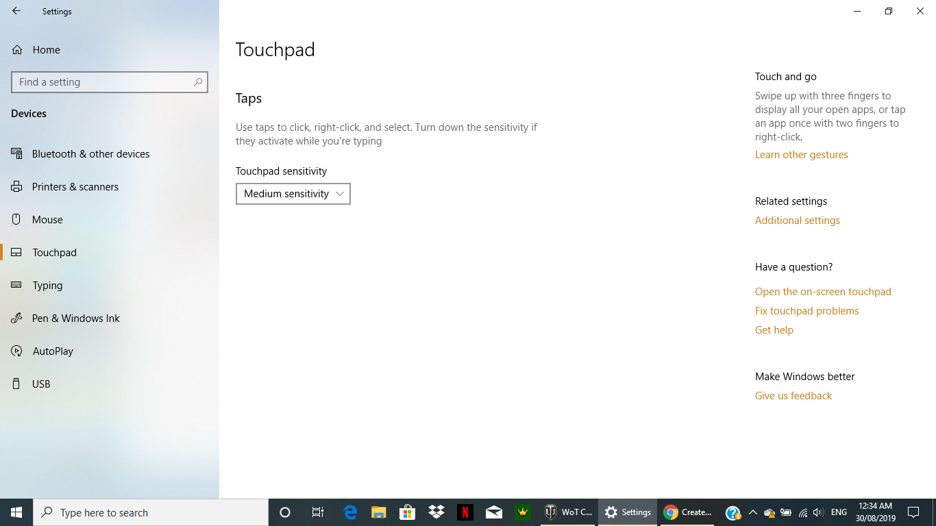 Auto disable touchpad when usb mouse connected issue. No auto disable ...