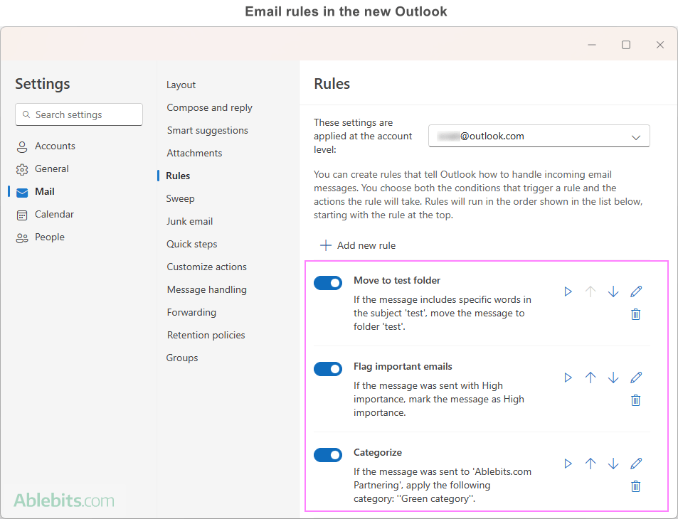 New Outlook email sorting, notifications and meetings. - Microsoft Q&A