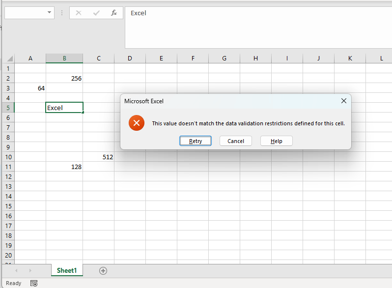 Data validation for multiple cells Excel - Microsoft Q&A