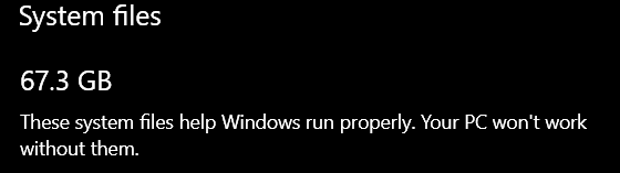 Unknown files occupying space - Microsoft Q&A