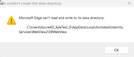 Microsoft Edge Can&rsquo;t read and write to its data directory 