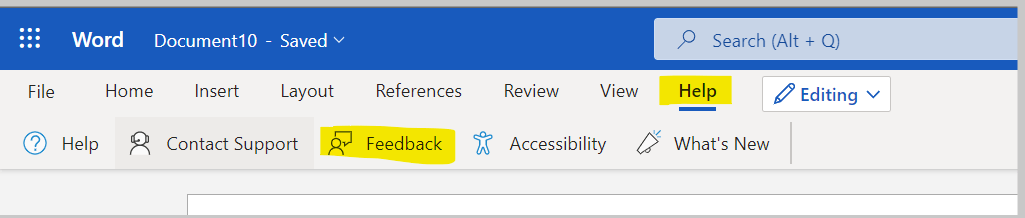 Highlighting in Word Online - variable behaviour. - Microsoft Q&A