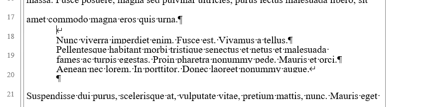 Can I line up text with line numbers when spacing changes between ...