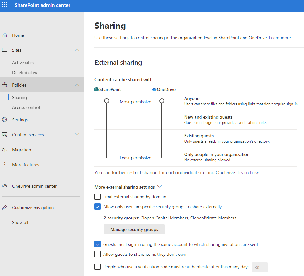 Unable to Share a File/Folder with External Users on Sharepoint Online ...