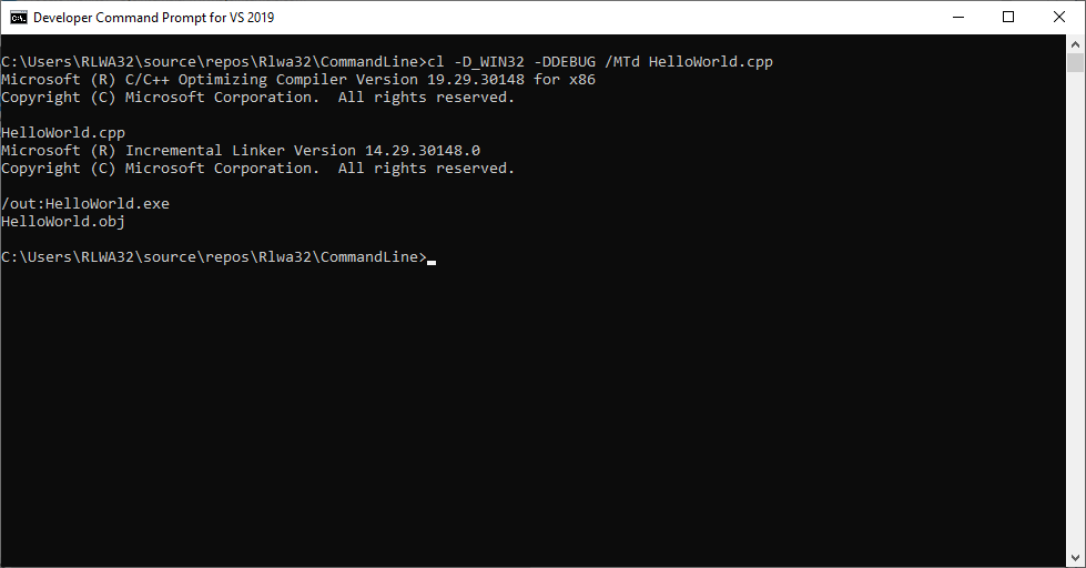 Trying to compile the basic compression library into an x86 lib and ... image.
