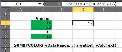 How can use sum formula and subtotal depends the background color of ...