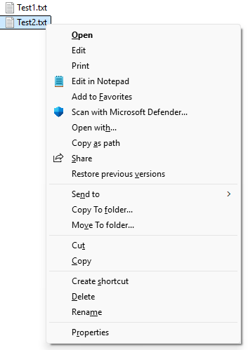 File Explorer - can you move the Delete option on the Right Click Menu ...
