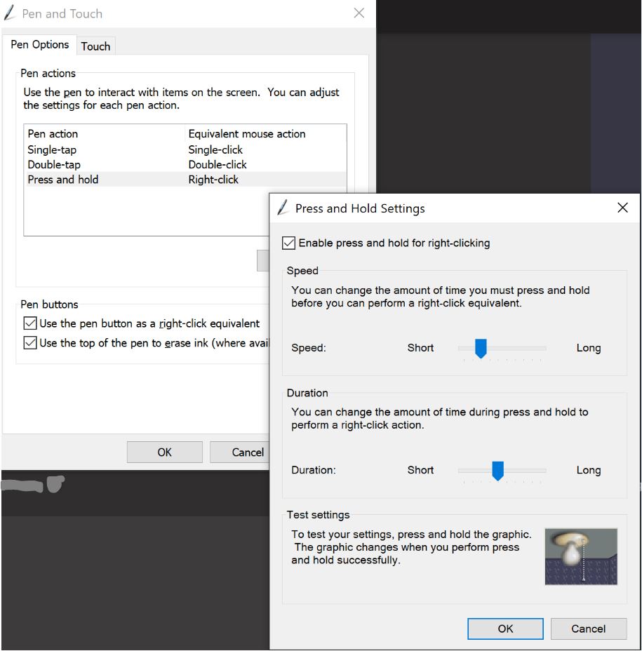 cannot disable press-and-hold menu function - Microsoft Q&A