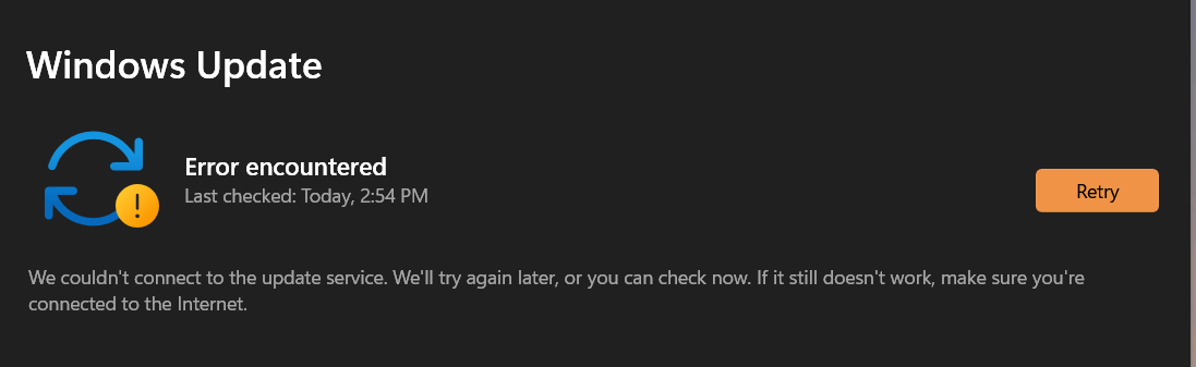 22H2 build 22621=1250 Windows Update/defender fails error 80072f8f ...
