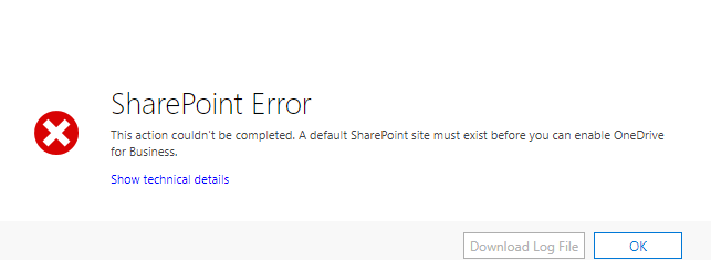 Cannot set sharepoint site as default | One Drive for Business ...