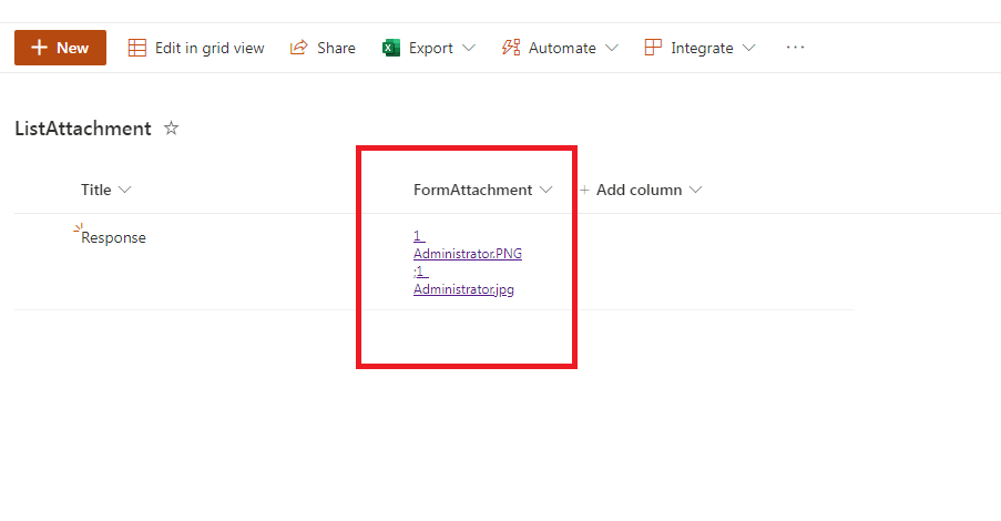 Attachments from Mircosoft Form to Lists - Microsoft Q&A
