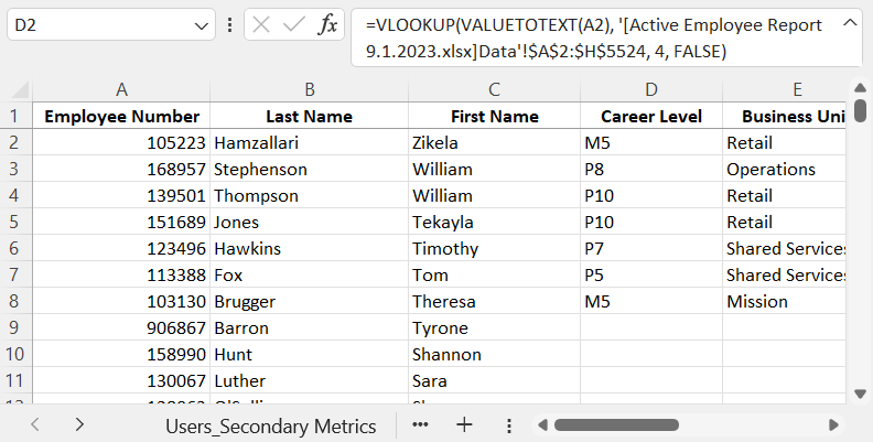 ASAP HELP: VLOOKUP is pulling the wrong data - Microsoft Q&A