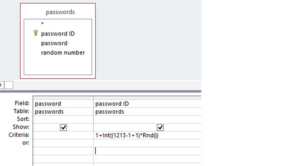 Access query needs a random number generator - Microsoft Q&A