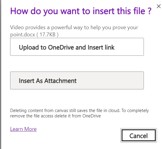 Adding attachments to onenote - Microsoft Q&A
