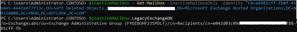 Exchange restore/recover inactive mailbox - Microsoft Q&A